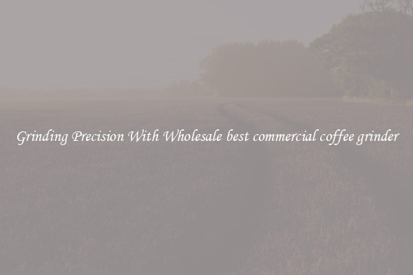 Grinding Precision With Wholesale best commercial coffee grinder