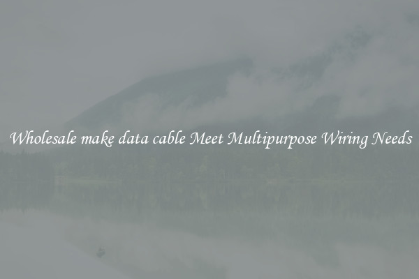 Wholesale make data cable Meet Multipurpose Wiring Needs