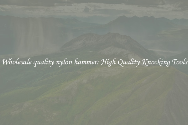 Wholesale quality nylon hammer: High Quality Knocking Tools