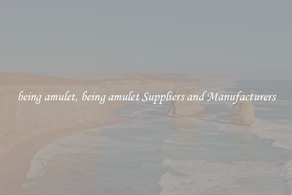 being amulet, being amulet Suppliers and Manufacturers