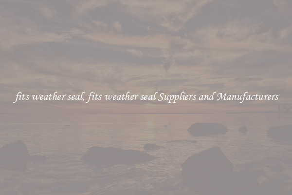 fits weather seal, fits weather seal Suppliers and Manufacturers