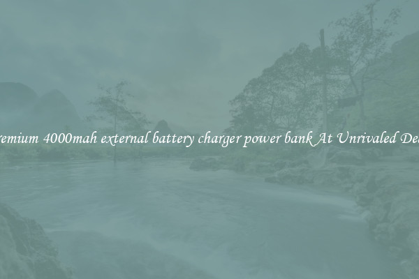 Premium 4000mah external battery charger power bank At Unrivaled Deals