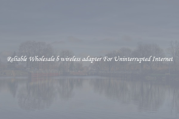 Reliable Wholesale b wireless adapter For Uninterrupted Internet
