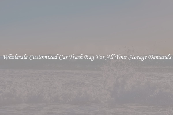 Wholesale Customized Car Trash Bag For All Your Storage Demands
