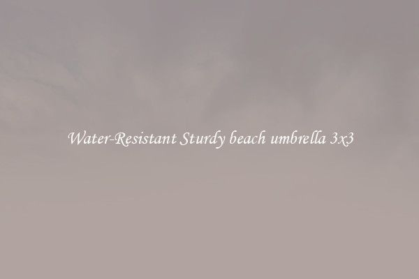 Water-Resistant Sturdy beach umbrella 3x3