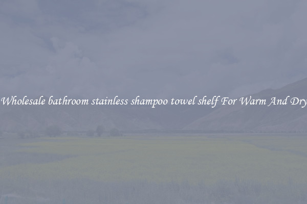 Stylish Wholesale bathroom stainless shampoo towel shelf For Warm And Dry Towels