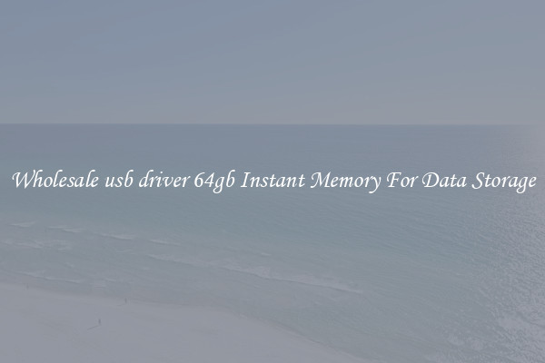 Wholesale usb driver 64gb Instant Memory For Data Storage