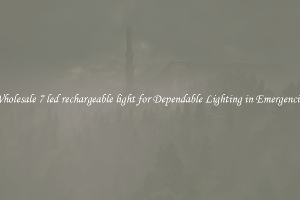 Wholesale 7 led rechargeable light for Dependable Lighting in Emergencies