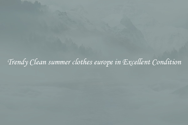Trendy Clean summer clothes europe in Excellent Condition