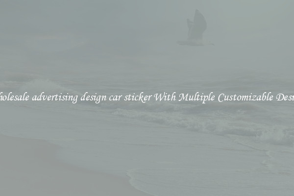 Wholesale advertising design car sticker With Multiple Customizable Designs